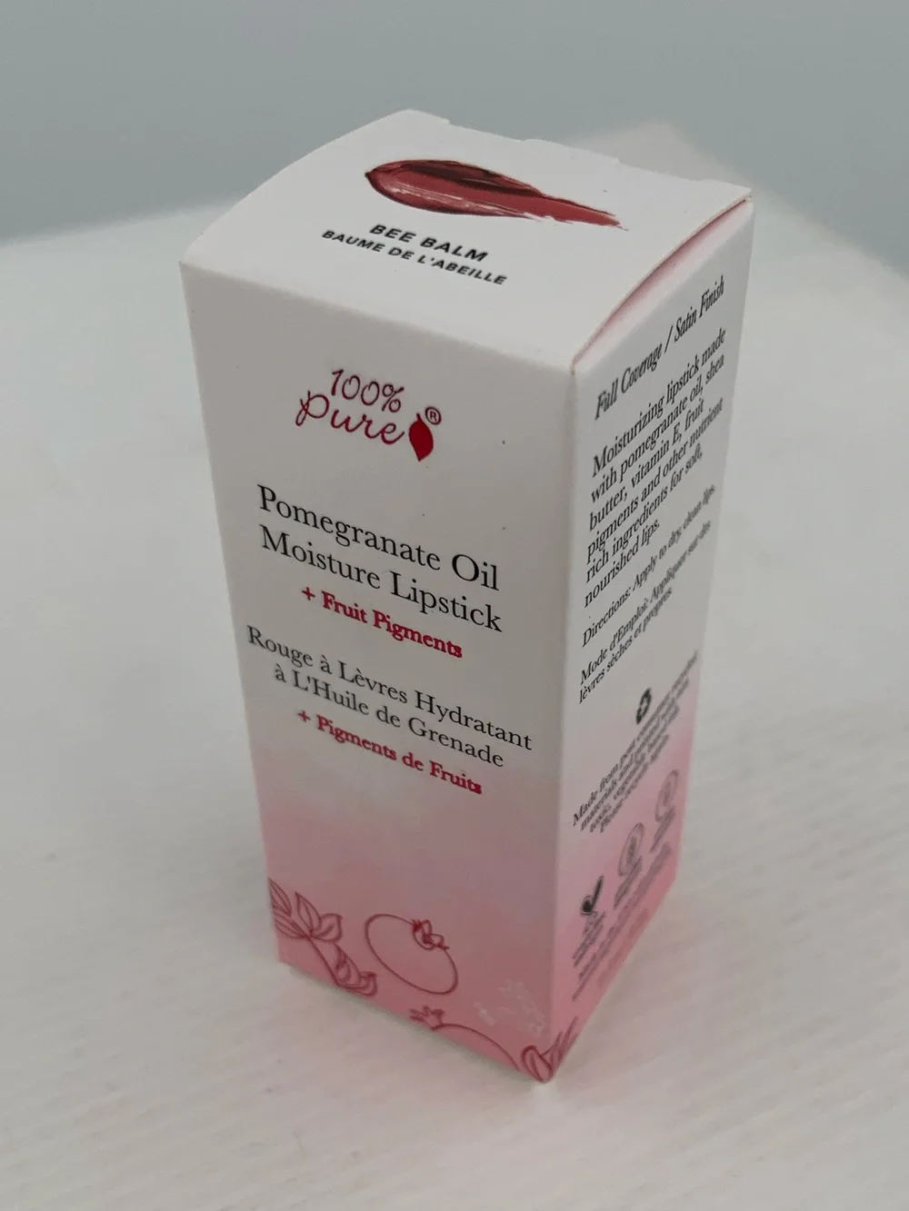 NWT NIB Fruit Pigmented® Pomegranate Oil Moisturizing Lipstick